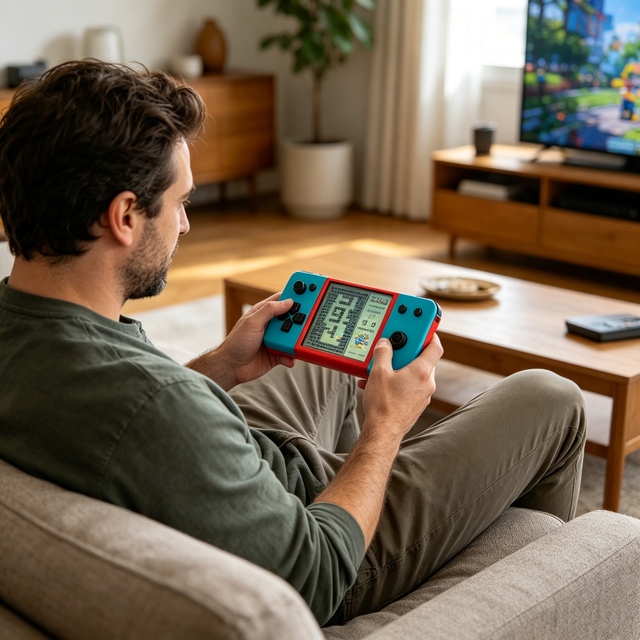Custom Retro Handheld Gaming Console and Handheld Game Console Retro for Personal Relaxation and Quiet Indoor Leisure Time