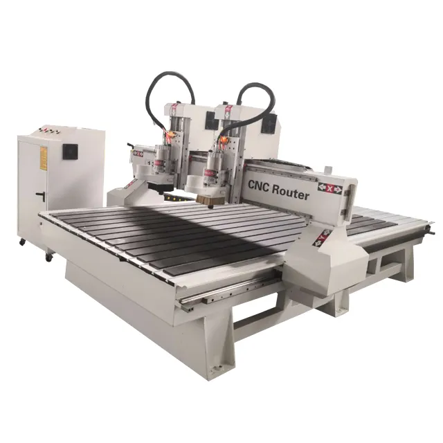 1325 Two Head 3D Wood Cnc Router For Pvc Mdf Carving Price