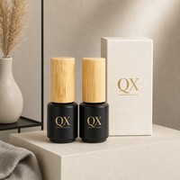 Flacon cosmétique vide de 1 ml avec bouchon en bois de bambou et applicateur pinceau, rechargeable, pour sérum et huile, vente en gros personnalisée