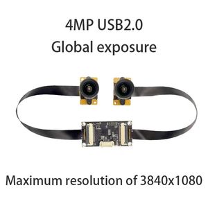 โมดูลกล้อง LLGCAM ความเร็วสูง USB2.0 4MP SC233 กล้องชัตเตอร์แบบ Global Shutter เลนส์ 2.9 มม. F2.2 100 °   กล้อง CMOS มุมมองกว้างแบบซิงค์สองตา - Product Image 1