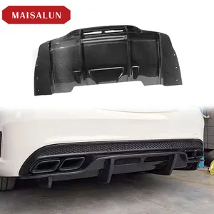 迈萨伦汽车配件4门汽车PSM风格碳纤维后保险杠扩散器适合奔驰C级W205 2015-2022
