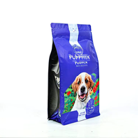 Sacs d'emballage à fond plat à fermeture éclair imprimés sur mesure à 8 soudures latérales pour aliments pour animaux de compagnie, sacs de 5 lb pour nourriture pour chiens Pedigree