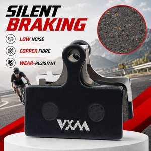 VXM Halbmetallische Scheibenbremsenbeläge mit Kupferfaser Geräuscharm Hohe Wärmeableitung Fahrrad-Bremsklötze für MTB Rennrad - Product Image 4