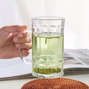 Chope à bière allemande en verre durable, <span class=keywords><strong>vente</strong></span> chaude à l'ancienne, avec poignée, chope à bière pression - Product Image 2