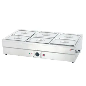 Catering Equipment stainless steel counter top electric buffet soup/ commercial food warmer bain marie