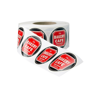 Venta al por mayor de lujo corrugado logotipo personalizado pegatina - Product Image 2