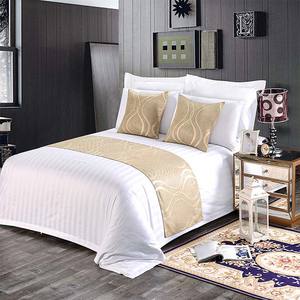 प्रतिस्पर्धी मूल्य रानी बिस्तर शीट सेट होटल लिनन लक्जरी राजा आकार सफेद बिस्तर सेट - Product Image 6