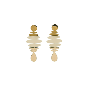 Fashion Drop <b>Earrings</b> 316L Stainless Steel PVD Gold Plating Sustainable Resistant Statement Jewelry - Product Image 2