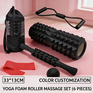 Juego de Rodillos de Espuma para Yoga 6 en 1, Estilo Clásico, con Banda de Resistencia, Palo de Masaje y Pelota, Hecho de Material EVA Ecológico y Duradero, Venta al Por Mayor - Product Image 2
