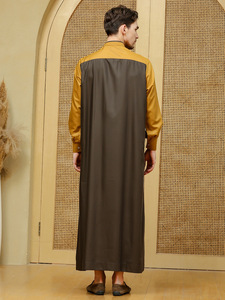 Abito da uomo islamico all'ingrosso abito arabo pakistano tinta unita abito indiano <span class=keywords><strong>2022</strong></span> - Product Image 6