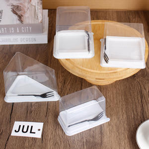 กล่องขนมแบบใช้แล้วทิ้ง เกรดอาหาร สำหรับใส่ขนมหวาน กล่องมูสเค้ก ป้องกันฝ้า - Product Image 2