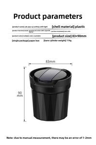 Cendrier de voiture portable Dericsson avec briquet à fil de tungstène intégré - Product Image 6