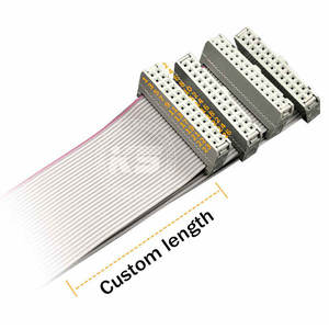 ขั้วต่อ IDC สีขาวแบบ 3 8 10 12 16 พิน ขนาด 1.27 มม. 2.0 มม. 2.54 มม. พร้อมสายแบน IDC ขนาด 2.54 มม. สำหรับต่อสายแพ - Product Image 1