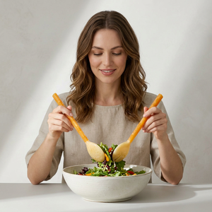 Resin <b>Salad</b> Servers Set Eco-Friendly Dishwasher Safe Manual <b>Salad</b> <b>Tools</b> - Product Image 1