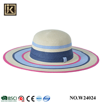 Chapeaux de disquette colorés en gros de haute qualité Meilleure vente Acheter chapeau de paille