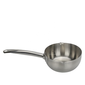 Commercio all'ingrosso prezzo più basso in acciaio inox salsa di pan pentole pentola con maniglie, pentola di acciaio inox pancia stufe - Product Image 1
