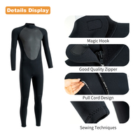 3/5mm Neopren Einteiliger Schnorchel- und Surfanzug Warmer Nassanzug für Winterschwimmen mit Aufdruckdesign Sonnenschutz Tauchanzug 3mm