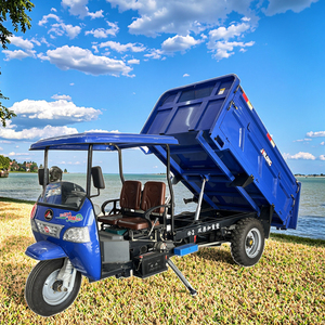 Nouveau modèle de transport de carburant pour les mines agricoles Cargo Grain Grand compartiment de chargement Hydraulique Petit véhicule à trois roues à benne basculante - Product Image 3