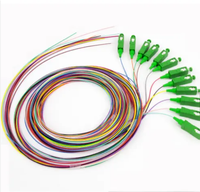 Câble optique pré-terminé SC-UPC Pigtail de qualité opérateur, 12 fibres, faible perte, sans épissures, pour interconnexion - Vente en gros
