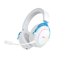 Casque de jeu Jinms Cyclones V9 Pro Tri Mode, son surround virtuel 7.1, batterie longue durée 1500 mAh, éclairage RGB, casque Esports
