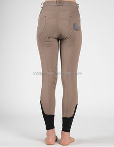 Yüksek kaliteli binicilik tam koltuk pantolon yeni tasarım gerilebilir silikon at binme tayt fantezi Squat geçirmez pantolon - Product Image 3