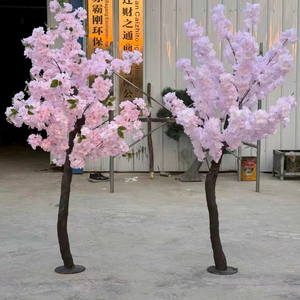 Arbre artificiel de <span class=keywords><strong>cerisier</strong></span> vert sur pied en plastique, pot de fleurs <span class=keywords><strong>d</strong></span>écoratif <span class=keywords><strong>d</strong></span>'<span class=keywords><strong>intérieur</strong></span>, bonsaï pour la maison, le bureau ou l'hôtel - Product Image 1