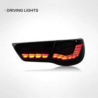 Convient aux feux arrière 10-17 Reiz Mark X Modifié avec LED Dragon Scale pour les feux de circulation et les clignotants.