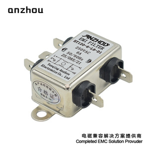 ตัวกรอง EMI ของอันโจว รุ่น HT120-6-L8-D1 250VAC 6A 50/60Hz สำหรับลดสัญญาณรบกวนในสายไฟ - Product Image 1