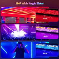 RZ 6x60W  Lumière linéaire LED à effet rétro COB Jaune doré RGB 3IN1 Stroboscope DMX512 Éclairage de scène DJ pour Ktv Party