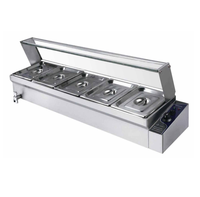 Bain-marie commercial de table BSB-5 avec 5 plateaux chauffants pour aliments, équipement de cuisson