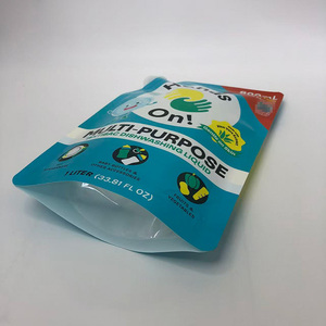 800ml Gravure Impression Gravure Impression Stand Up Pouch Avec Bec Pour Le Lavage Des Mains Liquide Deyergent - Product Image 3