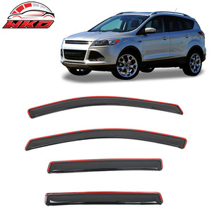 Déflecteurs de vent et de pluie latéraux en acrylique pour Ford Escape 13-19, à installer dans le canal de la fenêtre - Product Image 1