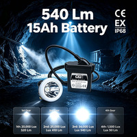Lámpara de Cabeza Recargable LED KL15LM, 15Ah, ATEX, IP68, para Minería, Seguridad para Mineros de Carbón, Gran Venta