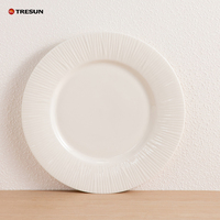 Service de table élégant en porcelaine fine TRESUN, vaisselle blanche pour restaurants HoReCa, assiettes de cuisine, ensemble de vaisselle en porcelaine