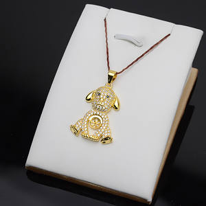 Colgante de Plata de Ley S925 con Diseño de Perro del Zodiaco, Estilo Han, para Mujer, con Base para Perla Vacía de 6-7 mm, Accesorios para Mujer, 574 - Product Image 4