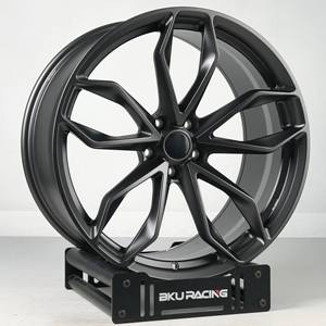 Rines Bku Forged 5X112 5x114.3 para Toyota Supra V A70 A80 A90 GR de 17, 18 y 19 Pulgadas, Rines de Aleación Negros Monobloque Personalizados - Product Image 4
