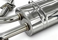 Embouts d'échappement Catback en acier inoxydable 1,5 mm pour BMW X5 F15 G05 40i, silencieux avec valve de retour sonore active, poli miroir, garantie 3 ans