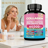 Capsules de collagène 14 en 1, complément antioxydant naturel pour les cheveux, la peau et les ongles, usage adulte
