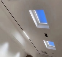 Lampe LED encastrée à lumière artificielle intérieure, CRI élevé, effet ciel bleu, faux puits de lumière, panneau de plafond virtuel
