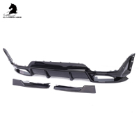 Diffuseur de pare-chocs arrière ABS Style CP pour BMW Série 3 G20 LCI 2022 + Kit de carrosserie noir brillant à lèvre arrière de haute qualité