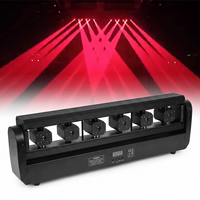 Barre de lumière laser mobile RGB pleine couleur verte bleue DJ six 6 faisceaux rouges DMX512 Effets IP33 Éclairage de fête