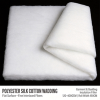 Ouate en polyester effet soie pour quilting, couvre-lit, veste, broderie DIY, certifiée OEKO-TEX
