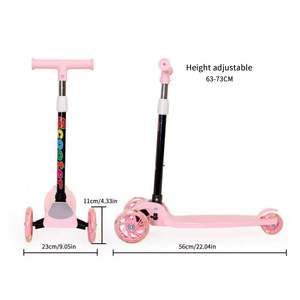 Patinete Portátil de 3 Ruedas con Luz, Múltiples Colores, Plegable, Juguete para Niños de 3 a 5 Años, Regalo para Niños y Niñas - Product Image 2