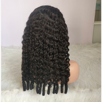 Perruque mi-longue bouclée birmane à cordon de serrage en cheveux humains, vente en gros pour revendeurs de cheveux, perruque en cheveux humains bouclés birmanes authentiques pour femmes