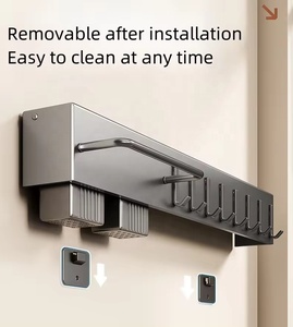 Portautensili da Cucina Multifunzionale in Acciaio al Carbonio, Organizzatore Moderno da Parete per Forchette, Cucchiai e Coltelli - Product Image 6