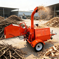 Broyeur de branches diesel Nexagrot 40HP, diamètre maximal de 200 mm, refroidissement par eau, démarrage électrique, broyeur de bois robuste pour bois de chauffage