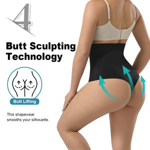 1373 גבוהה מותן תחתוני חוטיני גוף Shaper ההרזיה בטן תחתוני Dropshipping מרים התחת חלקה T בחזרה Shaperwear OEM - Product Image 5