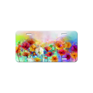 Placa de Matrícula Personalizada con Impresión Serigráfica, Diseño Europeo, Placa de Aluminio Metálica en Relieve, Color y Forma Personalizables - Product Image 1