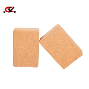 CZFIT Blocs de yoga en liège naturel et organique, haute densité, épais, 3*6*9 pouces, cale en bois, écologiques, logo personnalisable, blocs de yoga en gros - Product Image 1