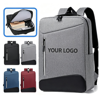 Sac à dos d'affaires personnalisé avec logo d'entreprise, grande capacité, sac à dos pour ordinateur portable avec port USB, pour promotion d'entreprise, cadeau